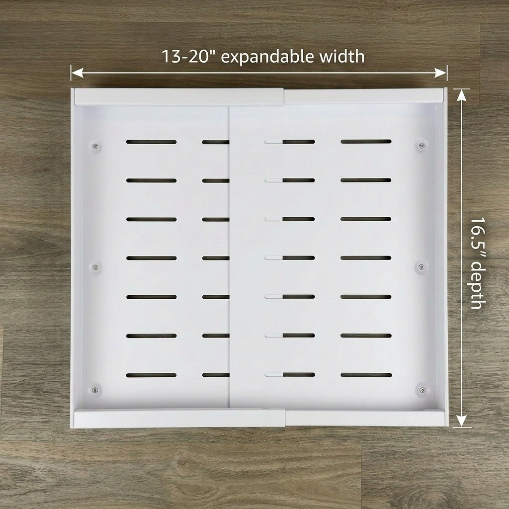 Expandable Pull-Out Cabinet Tray